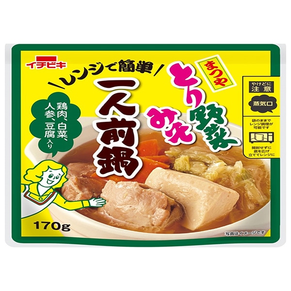 イチビキ まつや とり野菜みそ 一人前鍋 170g×10袋入