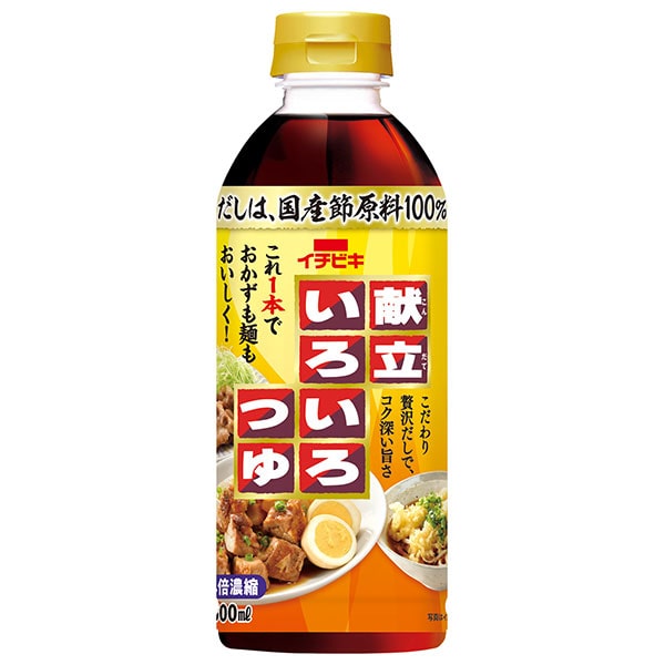 イチビキ 献立いろいろつゆ 500mlペットボトル×8本入