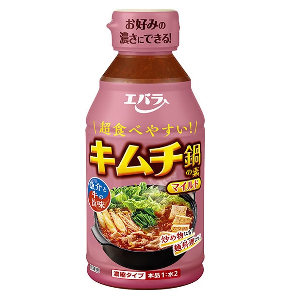 エバラ食品 キムチ鍋の素 マイルド 300ml×12本入