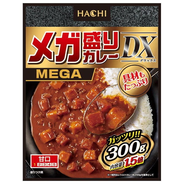 ハチ食品 メガ盛りカレー DX 甘口 300g×20個入×(2ケース)