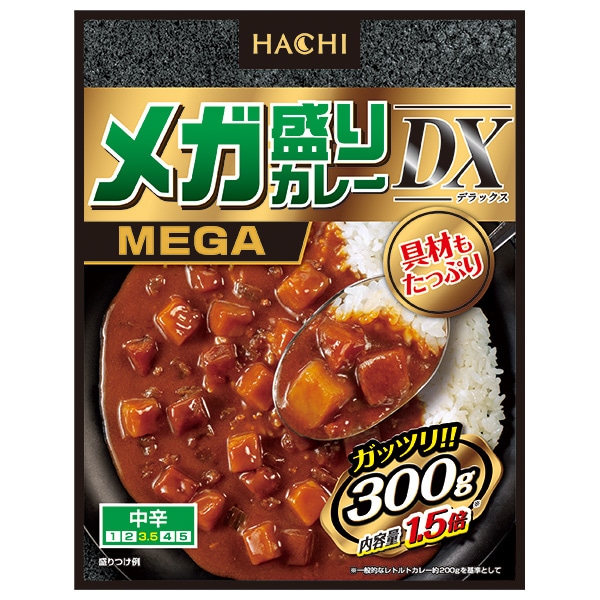 ハチ食品 メガ盛りカレー DX 中辛 300g×20個入