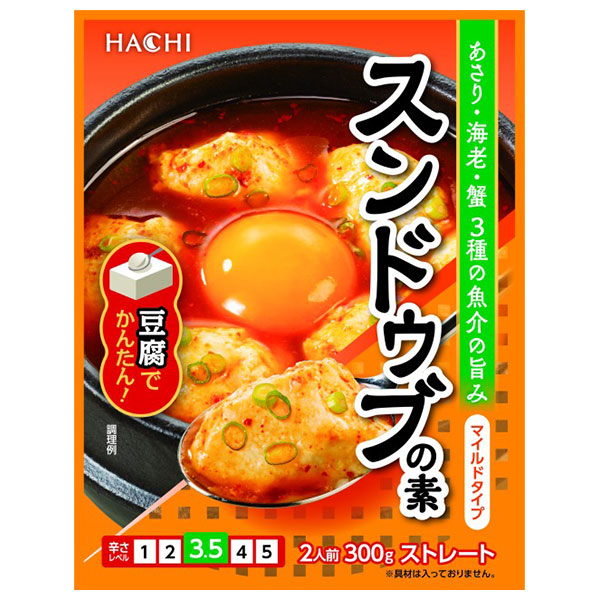 ハチ食品 スンドゥブの素 マイルドタイプ 300g×20袋入×(2ケース)