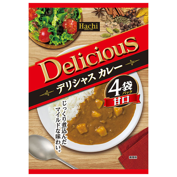 ハチ食品 デリシャスカレー 甘口 (170g×4袋)×12個入×(2ケース)