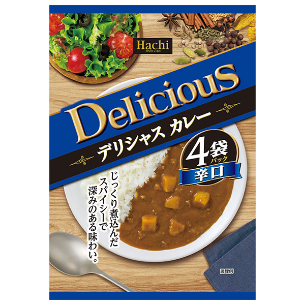 ハチ食品 デリシャスカレー 辛口 (170g×4袋)×12個入