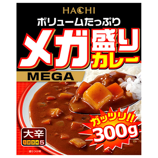 ハチ食品 メガ盛りカレー 大辛 300g×22個入