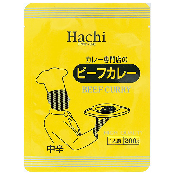 ハチ食品 カレー専門店のビーフカレー 中辛 200g×30個入