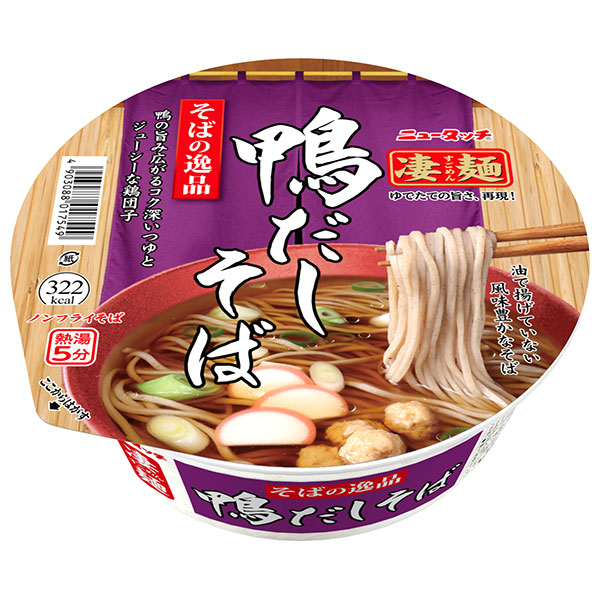 ヤマダイ 凄麺 そばの逸品 鴨だしそば 117g×12個入