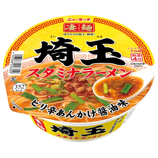 ヤマダイ ニュータッチ 凄麺 埼玉スタミナラーメン 114g×12個入