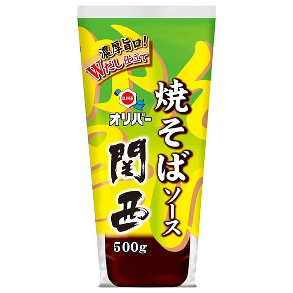 オリバーソース 焼そばソース 関西 500g×12本入×(2ケース)