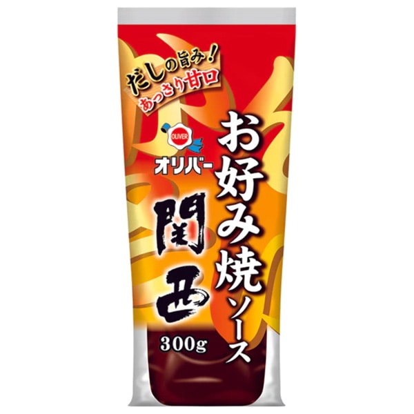 オリバーソース お好み焼ソース関西 300g×12本入×(2ケース)