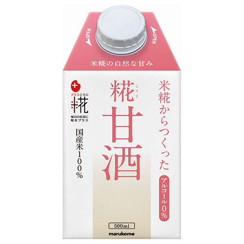 マルコメ プラス糀 米糀からつくった糀甘酒LL 500ml紙パック×12本入