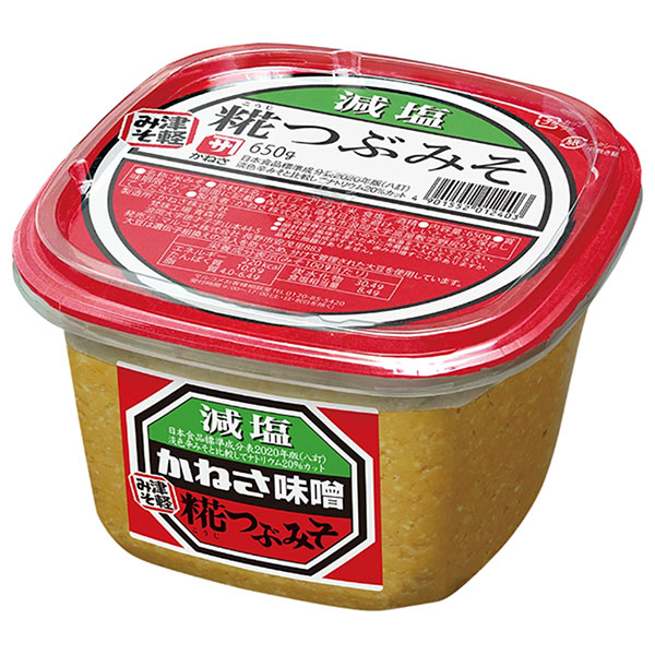 マルコメ かねさ 糀つぶみそ 減塩 650g×8個入×(2ケース)
