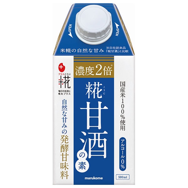 マルコメ プラス糀 糀甘酒の素 500ml紙パック×12本入