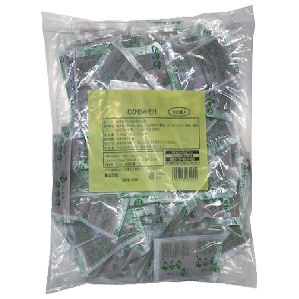 マルコメ 業務用生みそ汁 わかめ 100食×6袋入