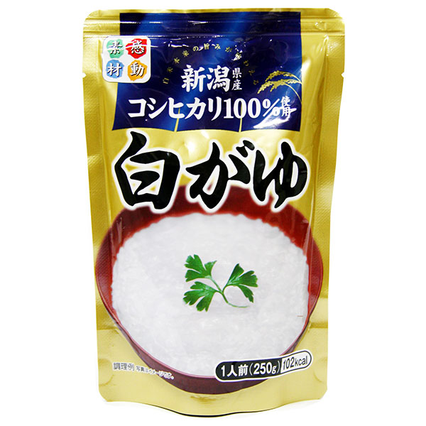 ヒカリ食品 こしひかり100% 白がゆ 250gパウチ×24個入×(2ケース)