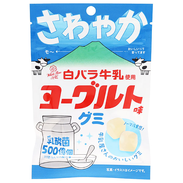 アイデアパッケージ 白バラ牛乳使用 ヨーグルトグミ 40g×10袋入