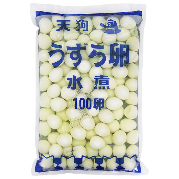 天狗缶詰 うずら卵 水煮 国産 100個×4袋入