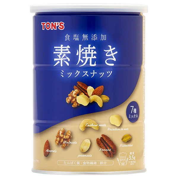東洋ナッツ トン 素焼きミックスナッツ 350g缶×6個入