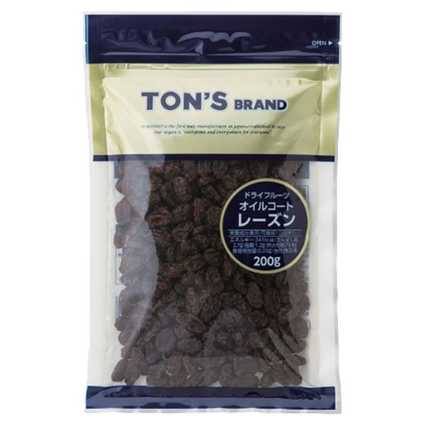 東洋ナッツ トン オイルコートレーズン 200g×20袋入×(2ケース)