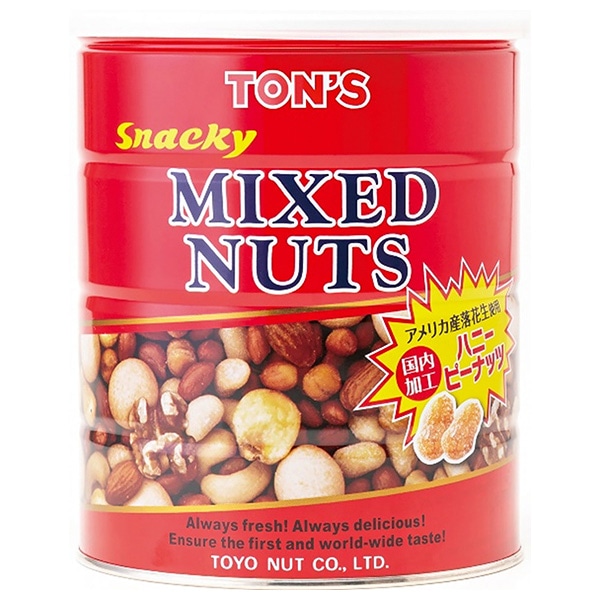 東洋ナッツ トン スナッキー ミックスナッツ 650g缶×6個入