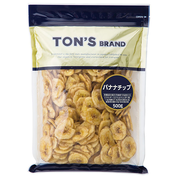東洋ナッツ トン バナナチップ 500g×10袋入