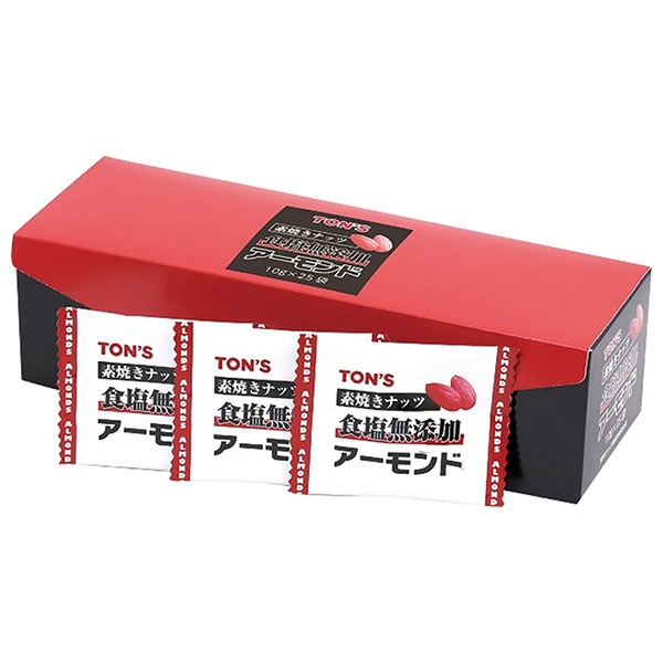 東洋ナッツ トン 素焼きアーモンド 250g(10g×25袋)×8箱入×(2ケース)