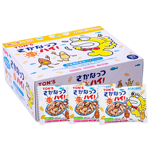 東洋ナッツ トン スクールランチ さかなっつハイ! (7g×30袋)×1箱入
