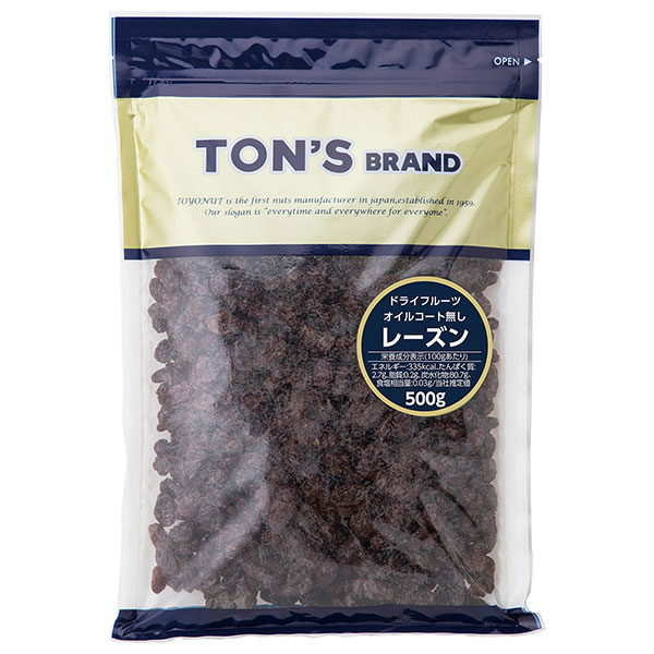 東洋ナッツ レーズン(オイルなし) 500g×10袋入×(2ケース)