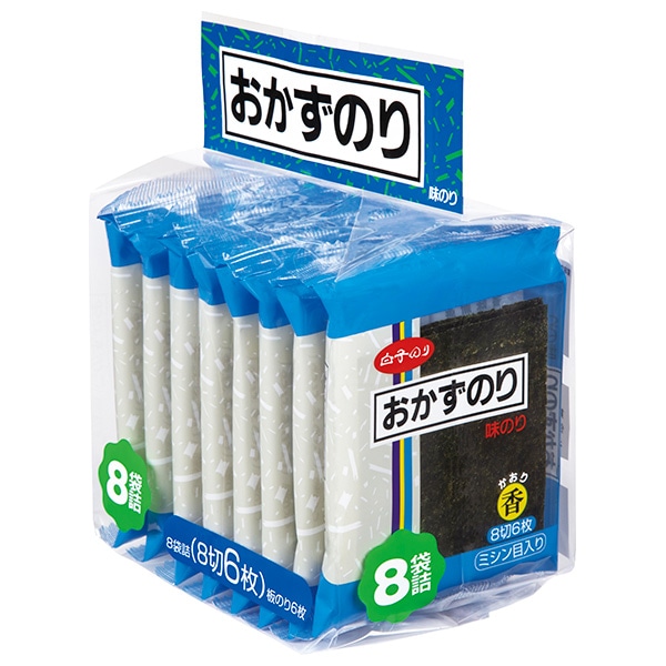 白子のり おかずのり 香(味のり) 8袋(8切6枚)×20袋入