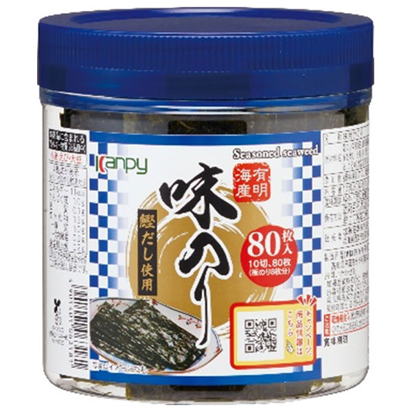 カンピー 有明海産卓上味のり 10切80枚×12個入