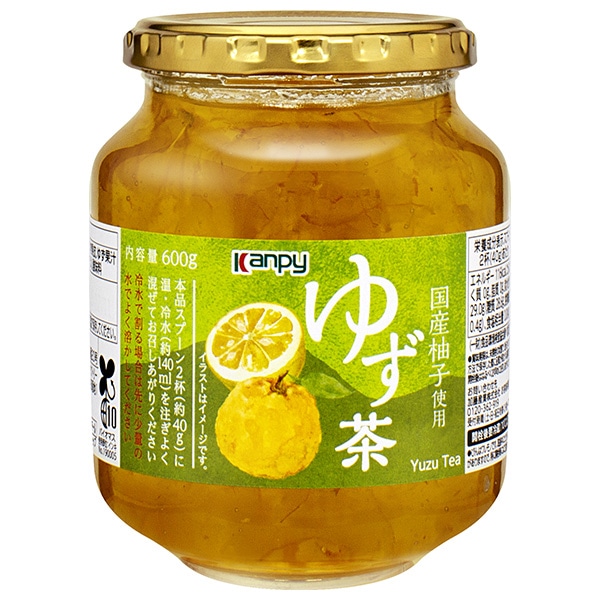 カンピー ゆず茶 600g瓶×12個入