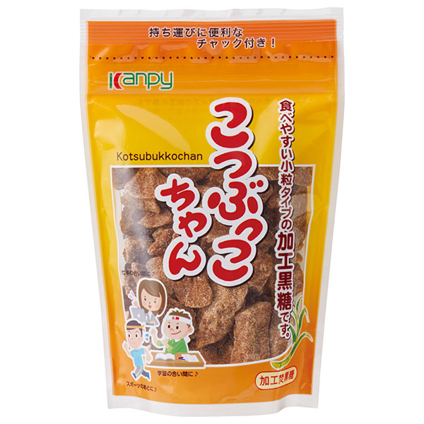 カンピー こつぶっこちゃん(黒砂糖) 100g×10袋入