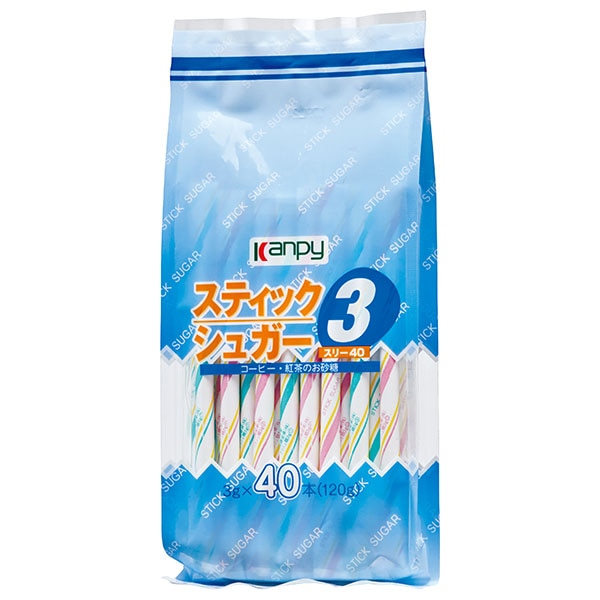 生活派 スティックシュガー (3g×40P)×40袋入×(2ケース)