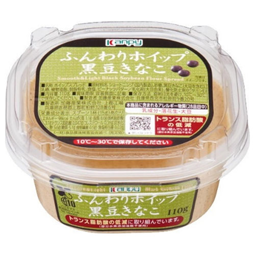 カンピー ふんわりホイップ 黒豆きなこ 110g×6個入×(2ケース)