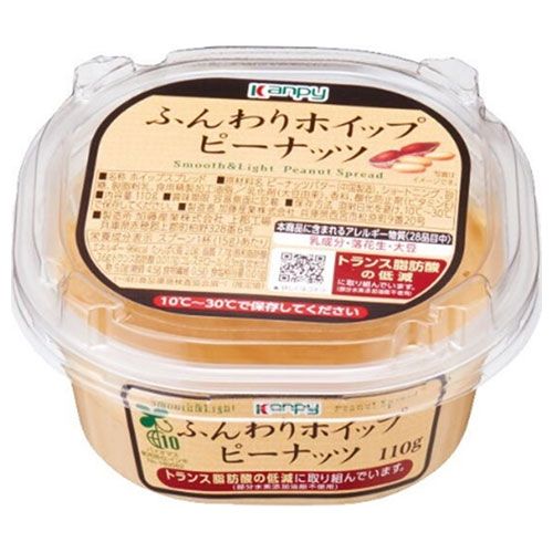 カンピー ふんわりホイップ ピーナッツ 110g×6個入×(2ケース)
