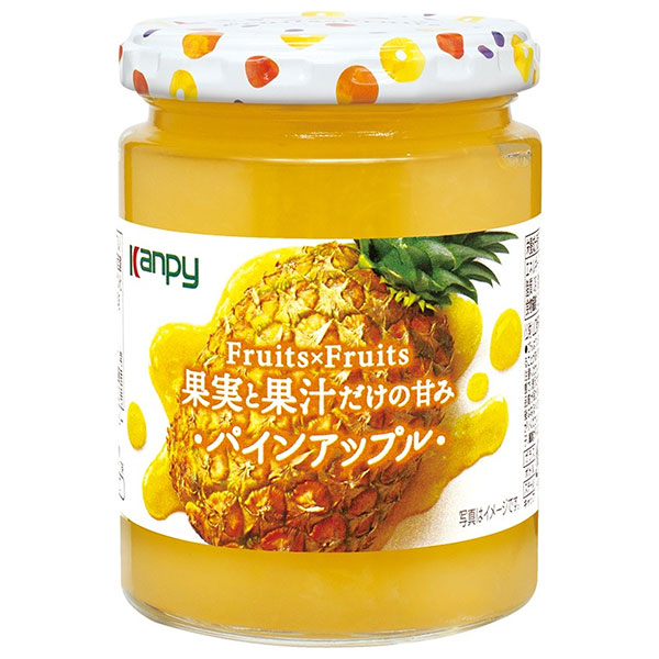 カンピー Fuits×Fruits パインアップル 260g瓶×12個入×(2ケース)