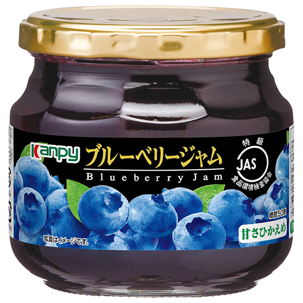 カンピー JAS特級 ブルーベリージャム 280g瓶×6個入