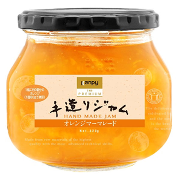 カンピー ザ プレミアム 手造りジャム オレンジマーマレード 320g瓶×6個入×(2ケース)