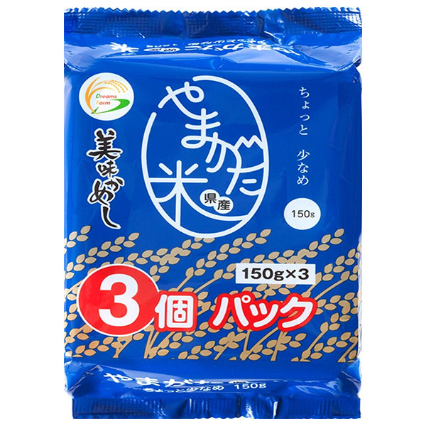 ドリームズファーム 美味かめし 山形県産米 (150g×3P)×8個入×(2ケース)