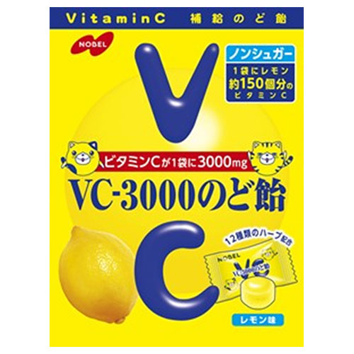 ノーベル製菓 VC-3000のど飴 90g×6個入×(2ケース)