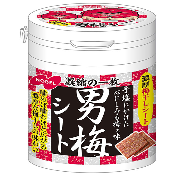 ノーベル製菓 男梅シート ボトル 75g×4個入×(2ケース)