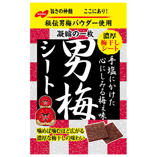 ネコポス ノーベル製菓 男梅シート 27g×6袋入