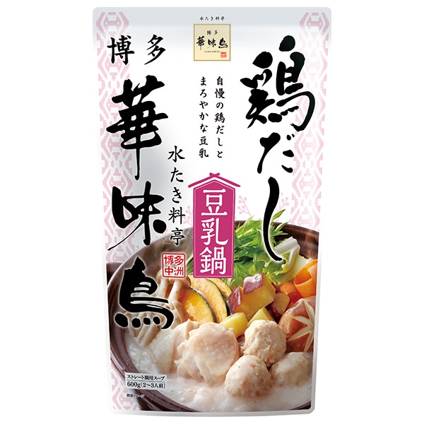 トリゼンフーズ 博多華味鳥 鶏だし豆乳鍋 600g×12袋入
