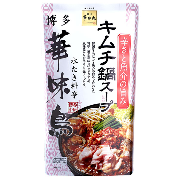 トリゼンフーズ 博多華味鳥 キムチ鍋スープ 600g×12袋入