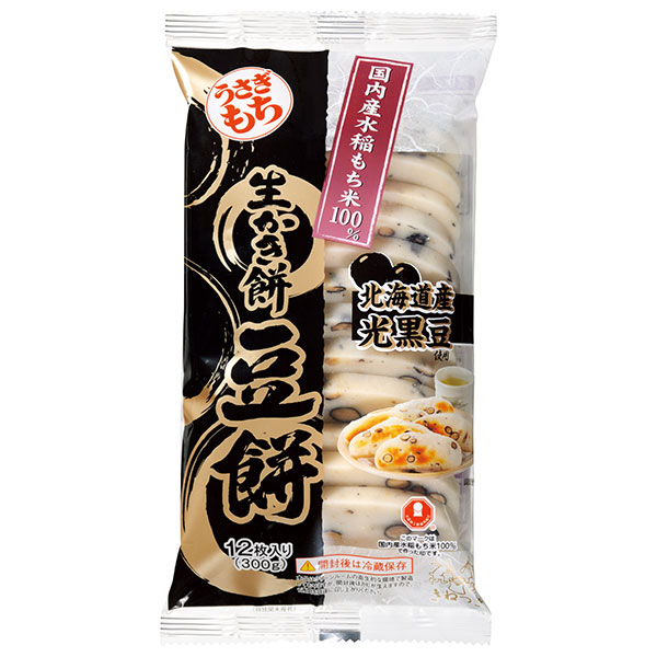 うさぎもち 生かき餅 豆餅 300g(12枚入)×10袋入×(2ケース)