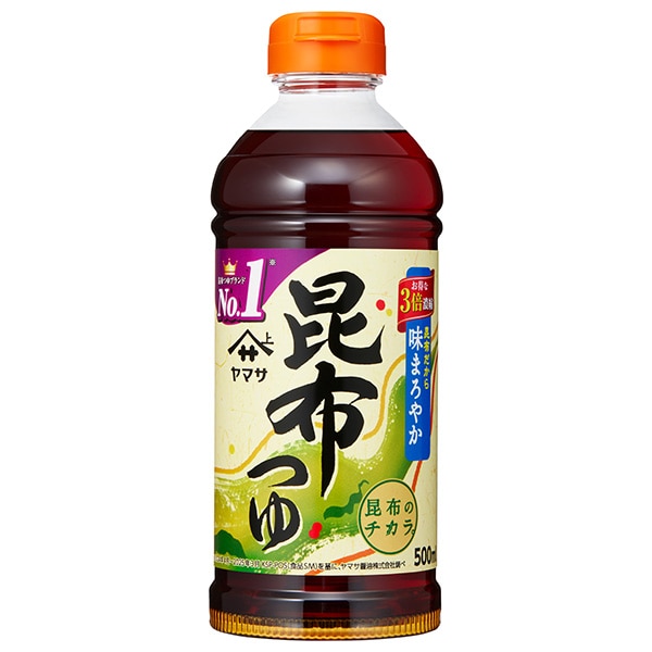 ヤマサ醤油 昆布つゆ 500mlペットボトル×12本入