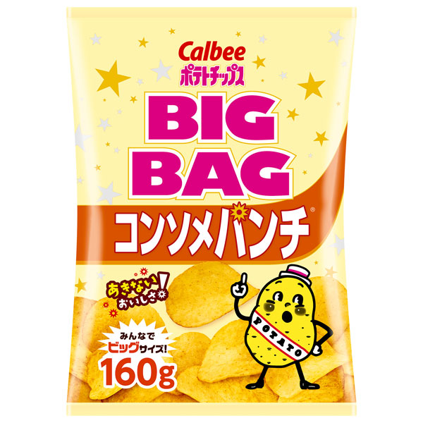 カルビー BIG BAG ポテトチップス コンソメパンチ 160g×12袋入