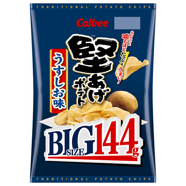 カルビー 堅あげポテト BIG うすしお味 132g×12袋入