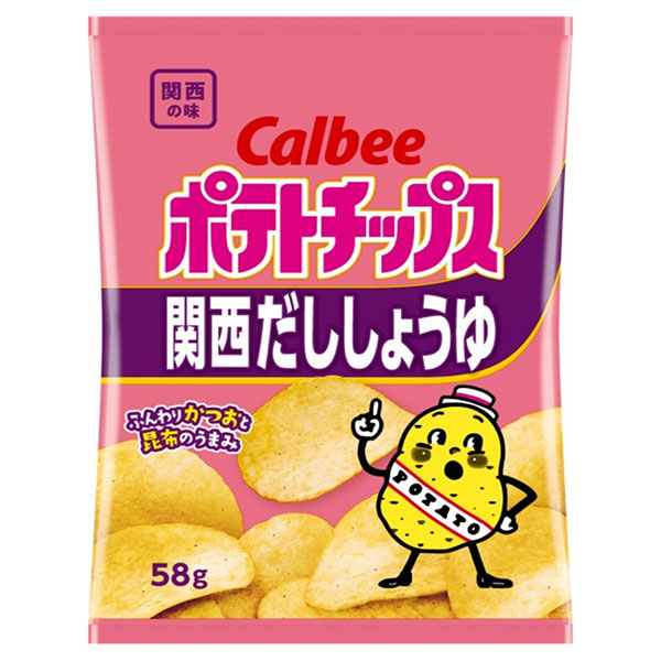 カルビー ポテトチップス 関西だししょうゆ 53g×12袋入