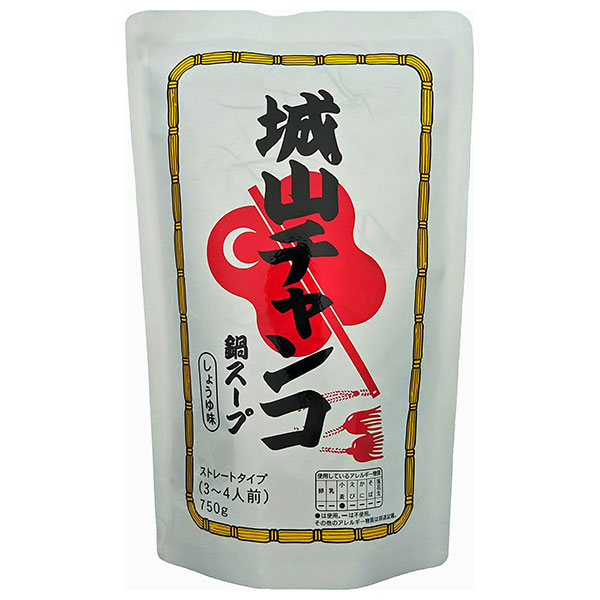 マルエ醤油 城山チャンコ鍋スープ しょうゆ味 750g×12袋入